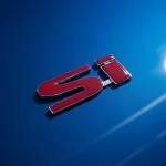Logo Si Rojo New Civic 06-11 Trasero Autoadhesivo
