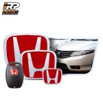 Kit X4 Emblemas Exteriores - Volante y Llave Rojas City 08-13 - Imagen 3