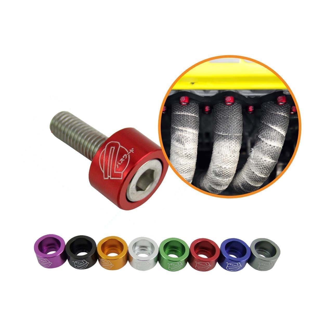 ARAN005-GENERAL-2 Arandelas Anodizadas 8mm Escape Honda Auto Moto Atv X9 M8 - Imagen 1