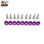 Arandelas Anodizadas 8mm Escape Honda Auto Moto Atv X9 M8 - Imagen 6