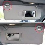 Kit X2 Ganchos Clip Gris Parasol Audi A1 A3 A4 A5 Q3 Q5 Tt - Imagen 2