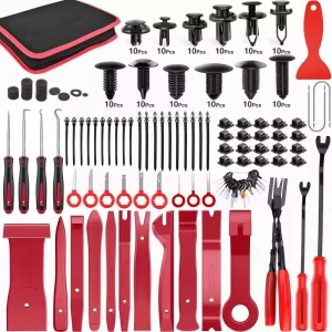 Kit De Clips Plásticos Sujeción 238 Piezas + Herramientas