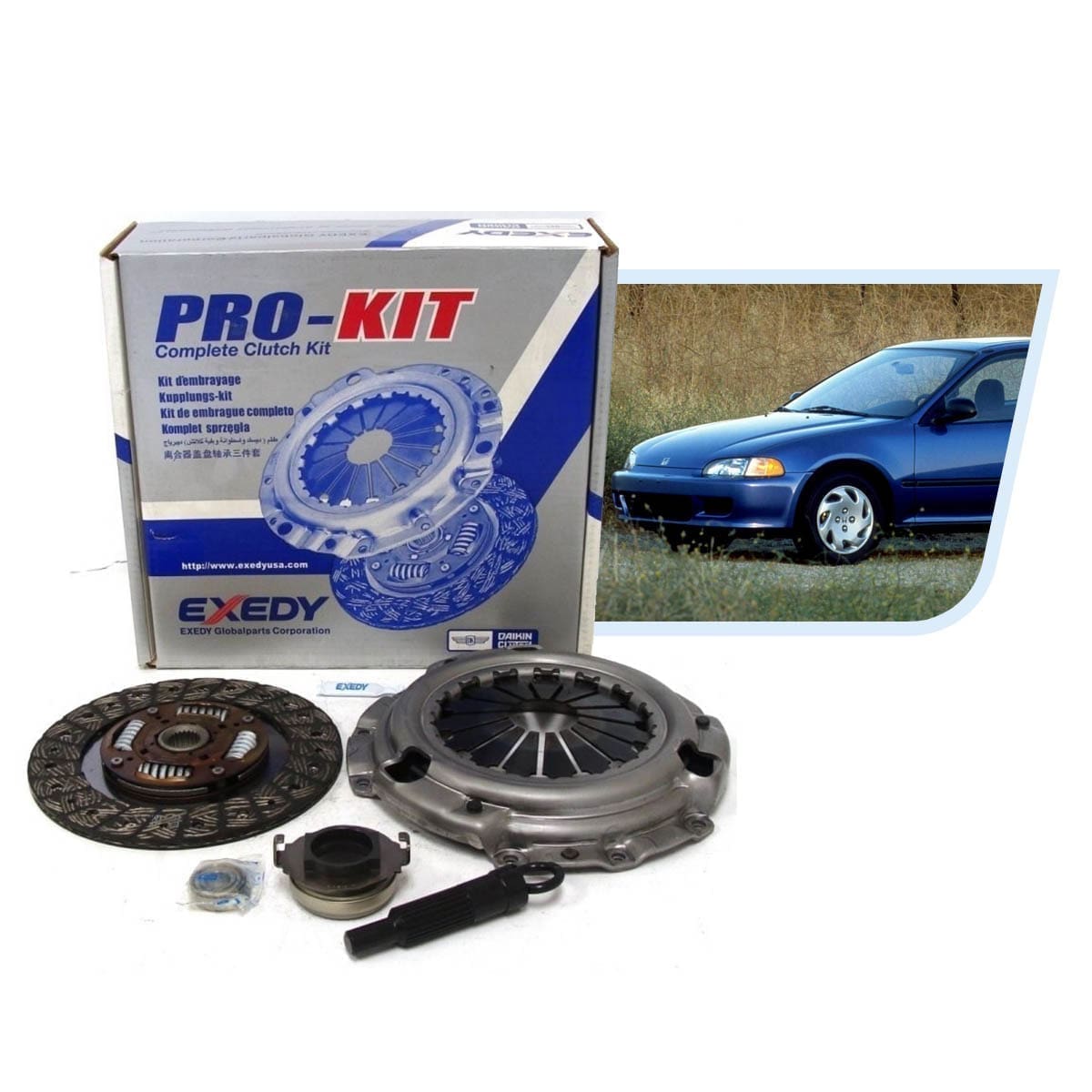 CLUT001 Embrague Civic Exedy Kit D16 Stage OEM - Imagen 1