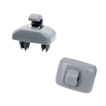 Kit X2 Ganchos Clip Gris Parasol Audi A1 A3 A4 A5 Q3 Q5 Tt - Imagen 3