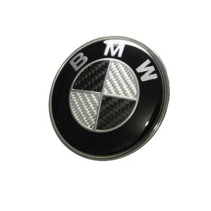 Emblema Insignia BMW Carbono Para Capot/Baúl De 82mm o 73mm