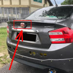 Kit X2 Emblemas Insignias Exterior Rojas Honda City 08-13 - Imagen 2