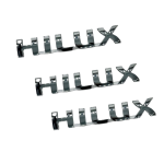 Kit X3 Emblemas Para Toyota Hilux 05-15 Cromados 19x3.3cm - Imagen 2