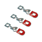 Kit X3 Emblemas Toyota Hilux 2005-2015 D-4d 75428-0k021 - Imagen 3