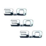 Kit X3 Emblemas 3.0 Toyota Hilux Autoadhesivo 2005-2015