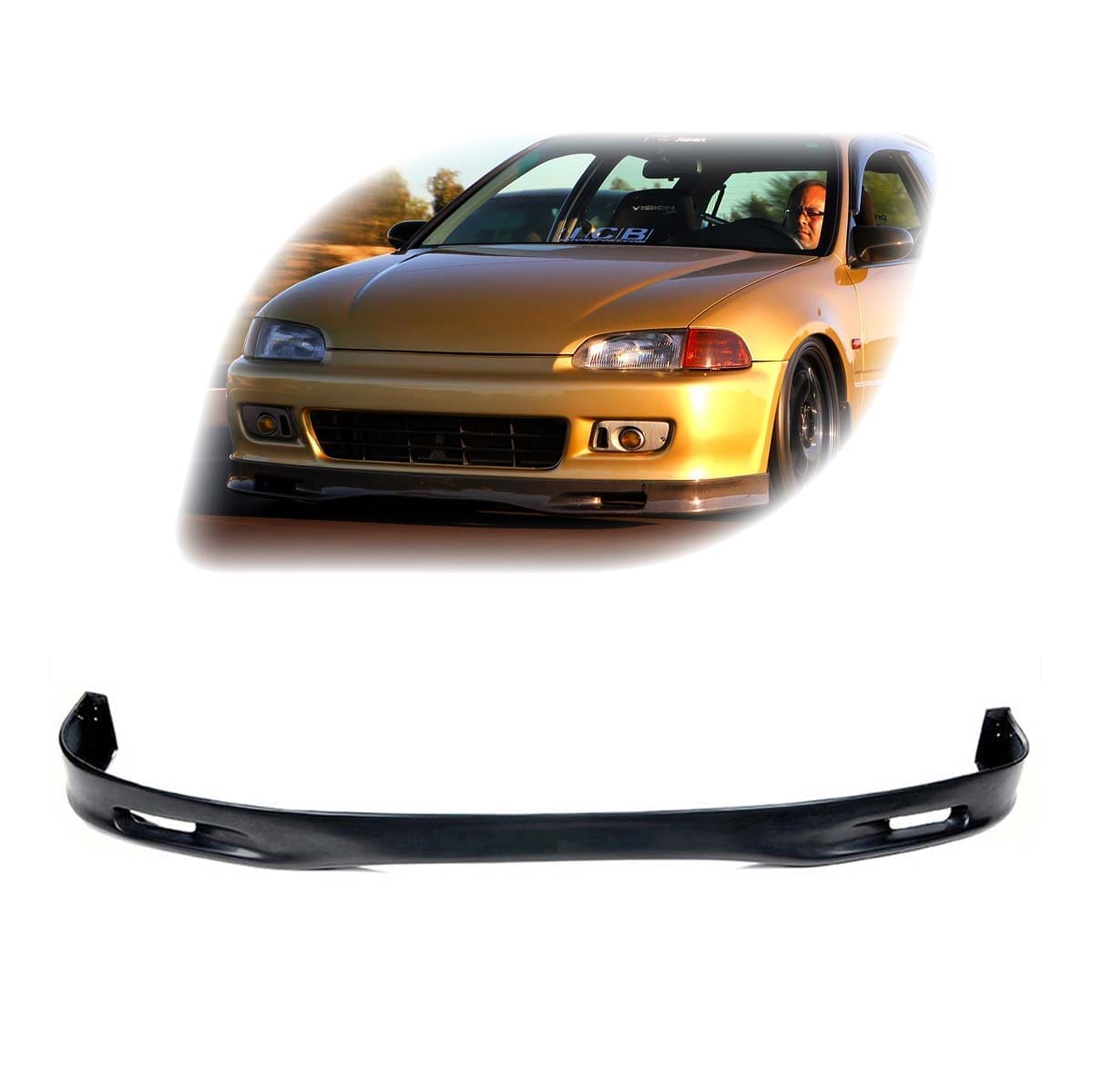 LIP012-1-SINLOGO Lip Delantero Spoon - Honda Civic 92-95 Coupé/Hatch - Imagen 1