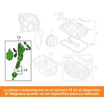 Porta base filtro aceite aluminio BMW B46/B48 - Imagen 5