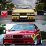 Parrilla Delantera Kidneys Riñones BMW E36 97-99 estilo M3 negra - Imagen 2