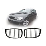 Parrilla BMW Serie 1 E81 E82 E87 04-07 Kidneys Negra