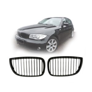 Parrilla BMW Serie 1 E81 E82 E87 04-07 Kidneys Negra