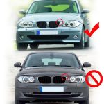 Parrilla BMW Serie 1 E81 E82 E87 04-07 Kidneys Negra - Imagen 3