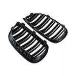 Parrilla Kidneys Riñones Negra Brillante BMW Serie 3 Coupe E92 Pre-LCI 05-08 Doble Vira - Imagen 6
