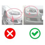 Parrilla Kidneys Riñones Negra Brillante BMW Serie 3 Coupe E92 Pre-LCI 05-08 Doble Vira - Imagen 4