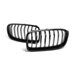 Parrilla Kidneys Riñones  BMW Serie 3 F30 2013-2018 M3 Doble Vira Negra Brillante - Imagen 5