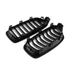 Parrilla Kidneys Riñones  BMW Serie 3 F30 2013-2018 M3 Doble Vira Negra Brillante - Imagen 4