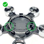 Kit X4 Centros de Llanta para Audi Q5 Q3 8R0601165 Negro - Imagen 8