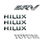 Kit Emblemas Traseros y Laterales para Toyota Hilux Srv 05-15 - Imagen 3