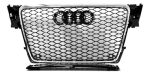 Parrilla Estilo Rs4 Para Audi A4 08-12 Con Borde Cromado
