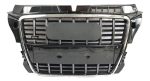 Parrilla Para Audi S3 8p 08-13 Con Borde Cromado Viras Negra