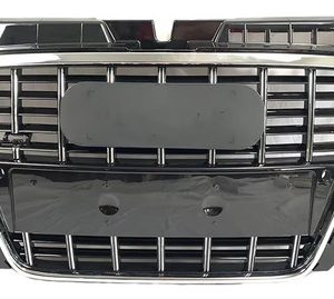 Parrilla Para Audi S3 8p 08-13 Con Borde Cromado Viras Negra