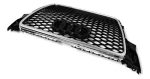 Parrilla Estilo Rs4 Para Audi A4 08-12 Con Borde Cromado - Imagen 4