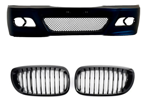 D_816580-MLA104883559607_012026-O.jpg Kit Paragolpe + Parrillas Para Bmw E46 M3 Pre Lci 99-01 Negro - Imagen 1