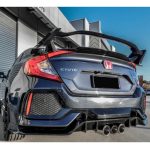 Kit Bodykit + Alerón Type R Para Honda Civic Sedán 16-20 - Imagen 4