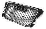 Parrilla Estilo Rs3 Para Audi A3 8p 08-13 Borde Cromado - Imagen 2