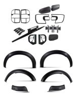 Kit Fenders + Molduras Raptor Para Ford Ranger Xl 23-25 Negro
