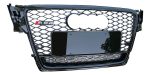 Parrilla Rs4 Audi A4 B8 08-12 Borde Negro Con Quattro Debajo - Imagen 2
