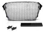 Parrilla estilo RS4 para Audi A4/S4 13-16 Negra con borde cromado.