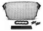 Parrilla estilo RS4 para Audi A4/S4 13-16 Negra con borde cromado. - Imagen 2
