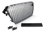 Parrilla estilo RS4 para Audi A4/S4 13-16 Negra con borde cromado. - Imagen 3