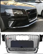 Parrilla Rs4 Audi A4 B8 08-12 Borde Cromado Quattro Debajo Cromado - Imagen 8