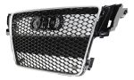Parrilla estilo RS5 para Audi A5 08-11 con Borde Cromado.