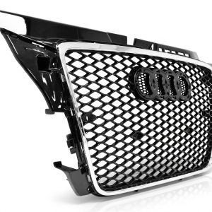 Parrilla Estilo Rs3 Para Audi A3 8p 08-13 Borde Cromado