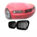Parrilla BMW E46 99-01 Pre LCI Delantera Riñón M3 Negra Brillante - Imagen 3