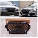 Parrilla Estilo Rs3 Para Audi A3 8v 14-16 Negra - Imagen 3